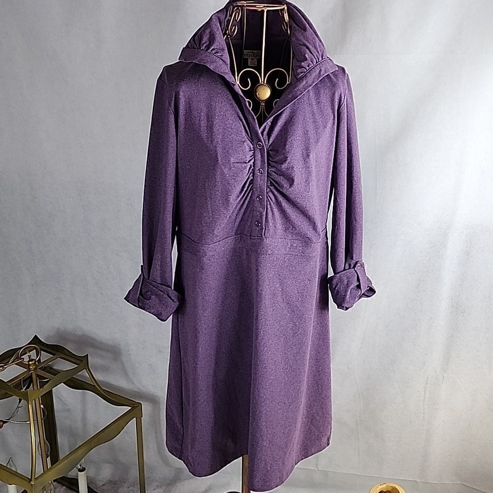 TEHAMA Size M Purple Heather Dress